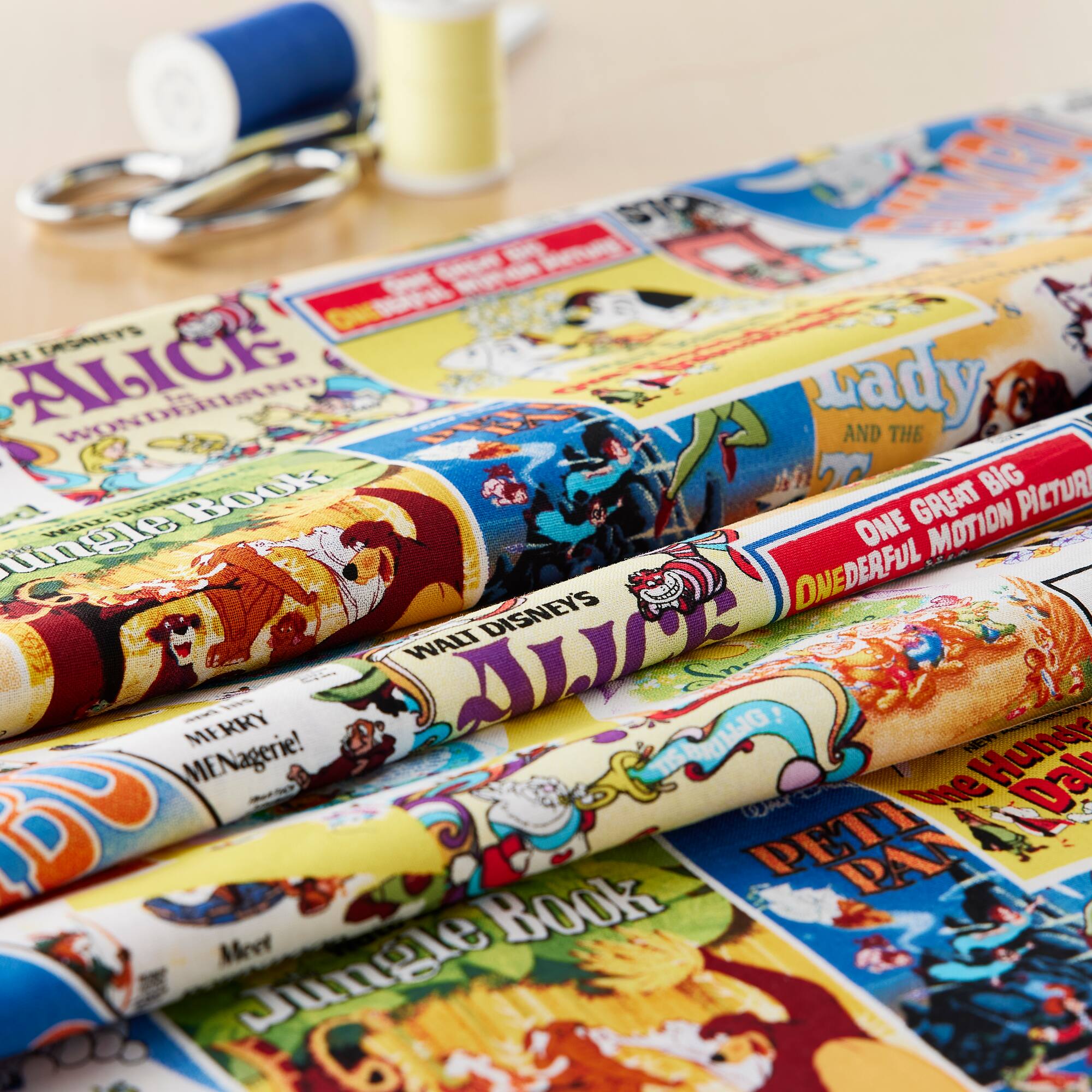 Disney® Great Love Posters Cotton Fabric